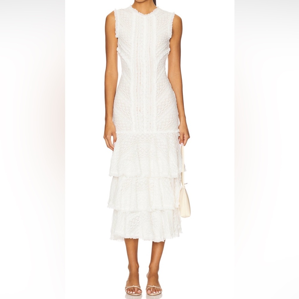 Cinq À Sept - Maceio Lace Tiered Dress - WORN 1X!